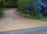 gravel driveway eroding